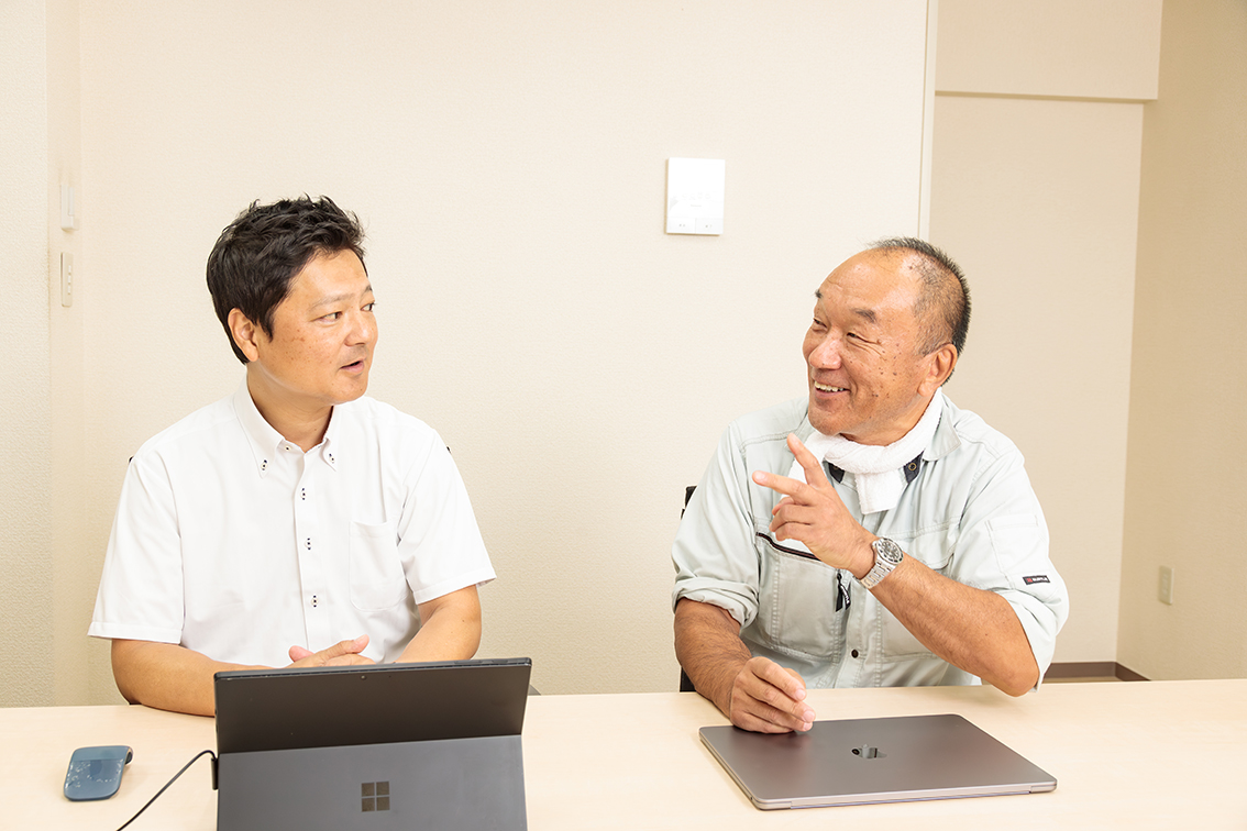 藤森社長と原田アドバイザー